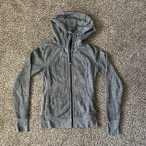 LULULEMON, size 4 zip-up jacket, darker gray color, NEVER WORN